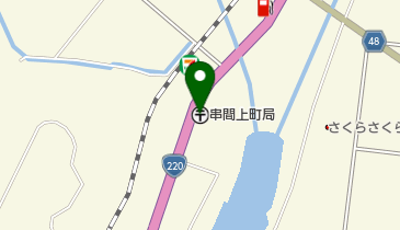 串間上町郵便局の地図画像