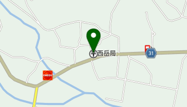 西岳郵便局の地図画像