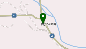 北河内郵便局の地図画像