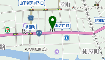 延岡祇園郵便局の地図画像