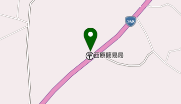 西原簡易郵便局の地図画像