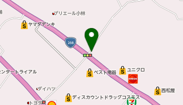 水流迫簡易郵便局の地図画像