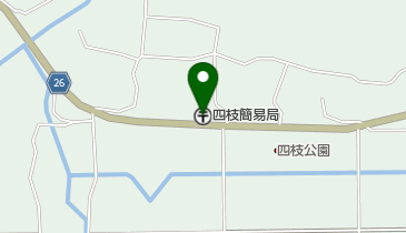 四枝簡易郵便局の地図画像