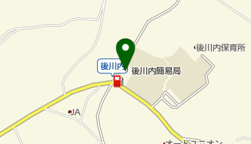 後川内簡易郵便局の地図画像