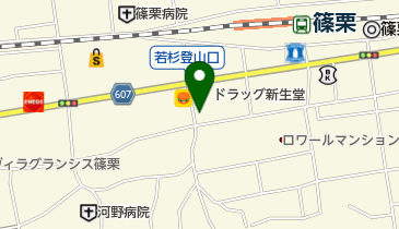 篠栗郵便局の地図画像