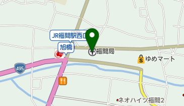 福間郵便局の地図画像