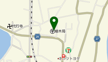 植木郵便局の地図画像