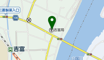 吉富郵便局の地図画像