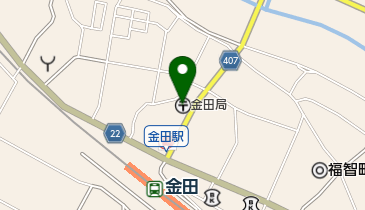 金田郵便局の地図画像