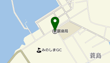 蓑島郵便局の地図画像