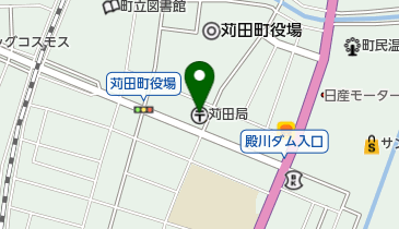 苅田郵便局の地図画像