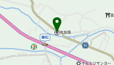 光友郵便局の地図画像
