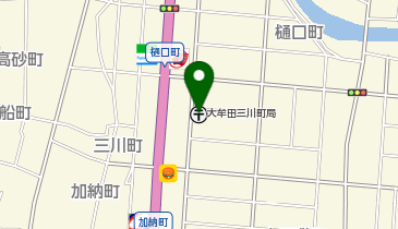 大牟田三川町郵便局の地図画像