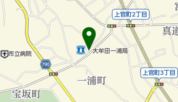 大牟田一浦郵便局の地図画像