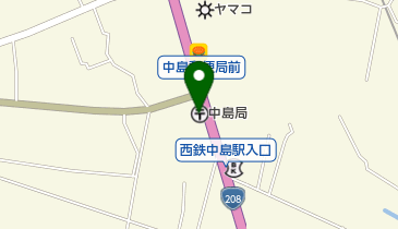 中島郵便局の地図画像
