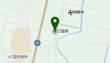 三国郵便局の地図画像