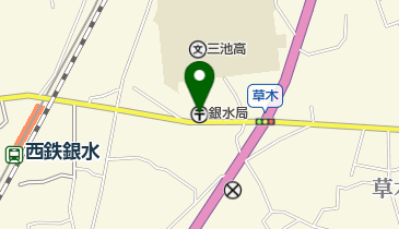 銀水郵便局の地図画像