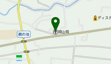 岡山郵便局の地図画像