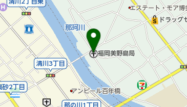福岡美野島郵便局の地図画像