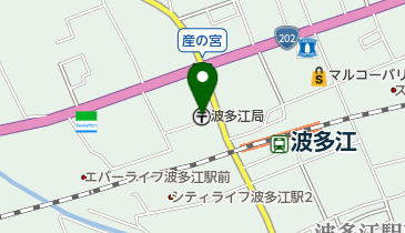 波多江郵便局の地図画像