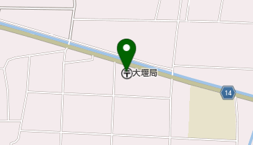 大堰郵便局の地図画像