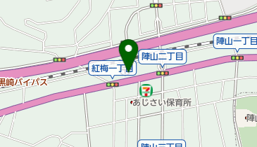八幡紅梅一郵便局の地図画像