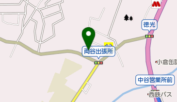 西谷郵便局の地図画像