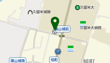 久留米大学病院前郵便局の地図画像