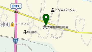 大牟田藤田町郵便局の地図画像