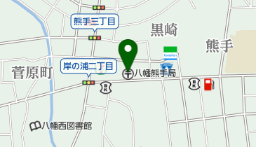 八幡熊手郵便局の地図画像