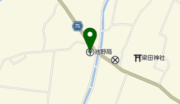 池野郵便局の地図画像