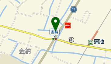 蒲池郵便局の地図画像