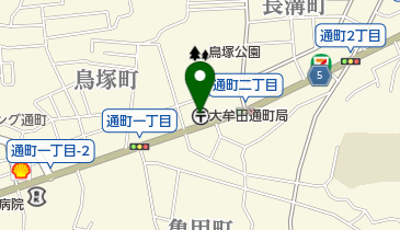 大牟田通町郵便局の地図画像