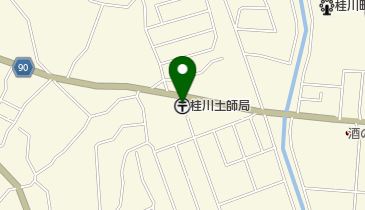 桂川土師郵便局の地図画像