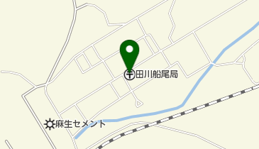 田川船尾郵便局の地図画像