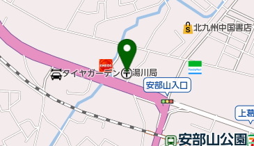 湯川郵便局の地図画像