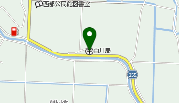 白川郵便局の地図画像