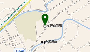 粕屋山田郵便局の地図画像