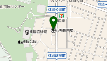 八幡桃園郵便局の地図画像