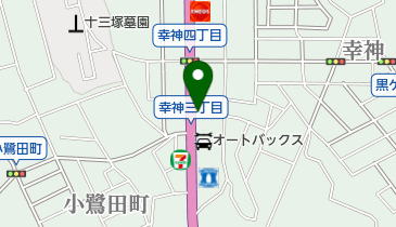 八幡幸神郵便局の地図画像