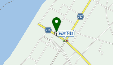 大川若津郵便局の地図画像