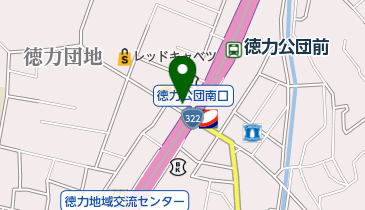 小倉徳力郵便局の地図画像