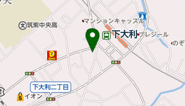 大野城下大利郵便局の地図画像