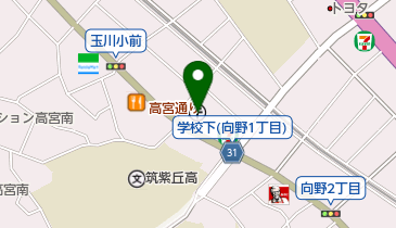 福岡南郵便局の地図画像