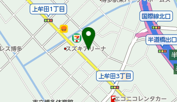福岡上牟田郵便局の地図画像