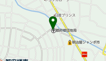都府楼団地郵便局の地図画像