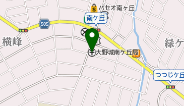 大野城南ケ丘郵便局の地図画像