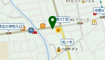 那珂川松木郵便局の地図画像