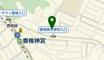 福岡香椎台郵便局の地図画像