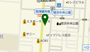 福岡新栄郵便局の地図画像